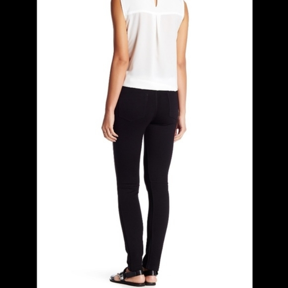 Sanctuary Womens Pull on Ponte Pants Black Rayon Stretch Size Small - Picture 2 of 3